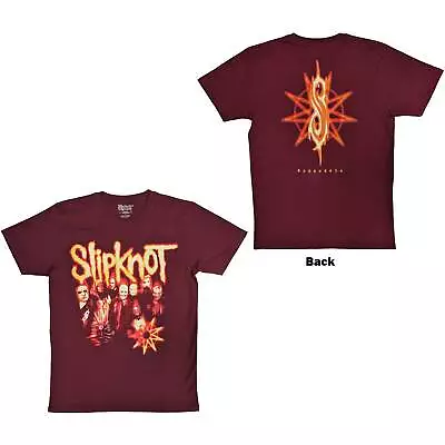 Buy Slipknot Unisex T-Shirt: The End So Far Group Photo Tribal S Nonogram (Back Prin • 19.91£