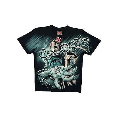 Buy NWT Children Of Bodom Black Logo T-Shirt Mens Medium COBHC • 49.99£