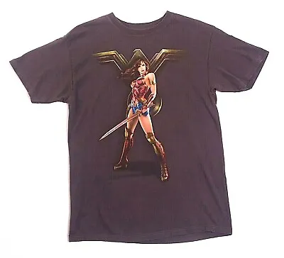 Buy Wonder Woman Womens T-Shirt Gray Size M Crew Neck Short Sleeve Tee • 12.08£