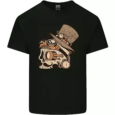 Buy Steampunk Skull With Moustache Kids T-Shirt Childrens • 7.99£