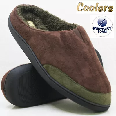 Buy Mens Memory Foam Warm Casual Slippers Shoes Slip On Mules Driving Winter Size  • 12.95£