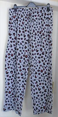 Buy Nwt Ladies Avenue @ Evans Size 18/20 Grey Animal Print Pyjama Bottoms • 10.95£