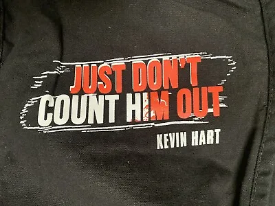 Buy Kevin Hart Just Don't Count Him Out Tote Bag Canvas Black Comedian Tour Merch • 18.94£