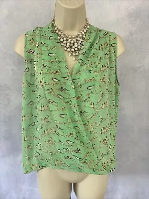 Buy INTUITION Top Shirt Chiffon Wrap Party Evening Cocktail Occasion Size UK 10 • 8.95£