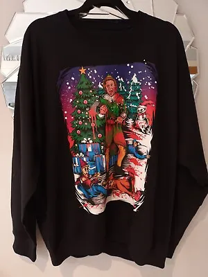 Buy Mens Will Ferrell Buddy The Elf Novetly Christmas Sweatshirt Size XL • 16.99£