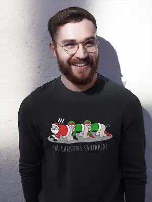 Buy The Christmas Santapede Jumper - Funny Rude Perfect Ideal Christmas Gift Present • 16.99£