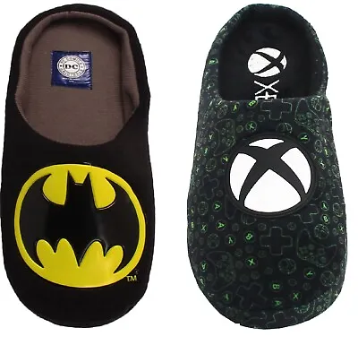 Buy Mens XBOX Batman Slippers Gaming Console Slip On Novelty Fun Mules • 9.99£
