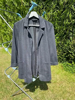 Buy Women's Casual Black & Grey Jacket Size 12 VGC • 0.99£