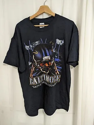 Buy Baltimore Ravens T Shirt Move Those Chains Size L 2006 Gildan • 11.99£