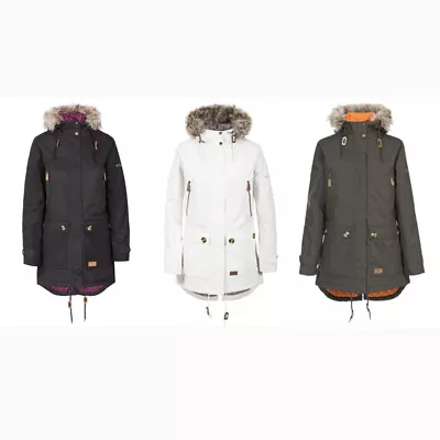Buy Womens Trespass Clea Parka - Waterproof | Windproof | Insulated Winter Jacket • 52£
