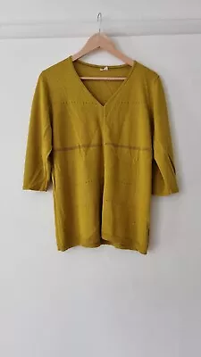 Buy 3/4 Sleeve, Mustard Knit Top • 3.50£