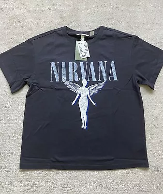 Buy Genuine Official Nirvana Angel H&M T Shirt Small New With Tags • 9£