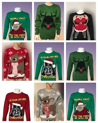 Buy Unisex Mens Womens Ladies XMAS Novelty Christmas Light Up Vintage Jumper Sweater • 19.99£