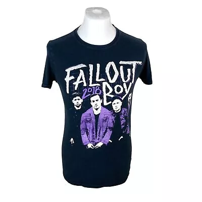 Buy Fall Out Boy T Shirt 2018 Tour T Shirt Small Black Concert T Shirt Tee Punk Emo • 25£