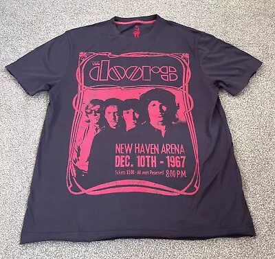 Buy The Doors T-Shirt Medium Dark Grey / Red Cotton Mens • 16.79£