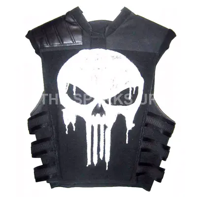 Buy Mens Classic Skull Moto Biker Style Summer Outfit Cosplay Faux Leather Vest • 98.99£
