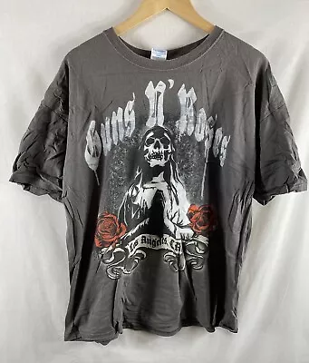 Buy Guns N Roses T Shirt XL Size Extra Large Grey Washed  Black Frog Licensed • 12.95£