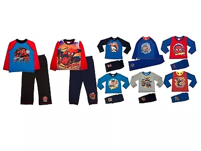 Buy Boys Marvel Spiderman Pyjamas Kids 2 Piece Pyjama Set Childrens Character Pjs • 4.95£