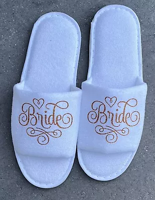 Buy Glitter Slippers Great Morning Of Your Wedding Day Bridesmaid Hen Party  • 7.50£