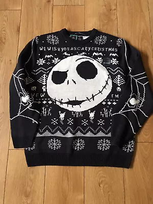 Buy MENS DISNEY NIGHTMARE BEFORE CHRISTMAS ADULT FAMILY JUMPER Size Extra Large Bnwt • 39.95£