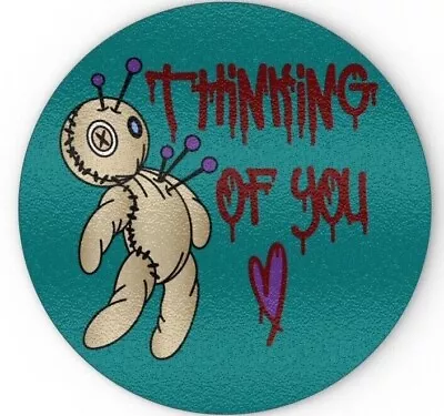 Buy Thinking Of You Voodoo Doll Glass Chopping Board, Witchcraft, Supernatural, Love • 19.95£