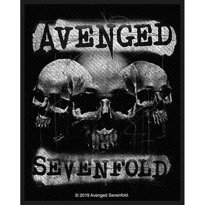 Buy Avenged Sevenfold 3 Skulls Patch Official Metal Band Merch New • 5.01£