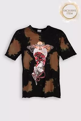 Buy RRP€400 ALCHEMIST T-Shirt Top Size S Snake Vulgar Woman Print Tie Dye Distressed • 6.50£