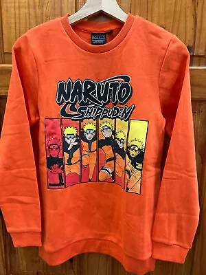 Buy Kids Boys Long Sleeve T- Shirt Boys Age 13 Long Sleeve Naruto T-Shirt  Orange  • 5.99£