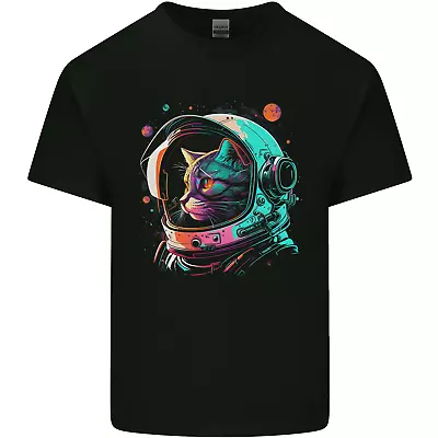 Buy An Astronaut Cat In Outer Space Mens Cotton T-Shirt Tee Top • 8.75£