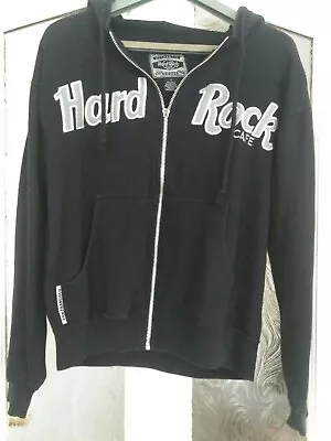 Buy Hard Rock Cafe (S) 1990s Vintage Navy Zip Up Hoodie, Navy San Francisco  • 11£