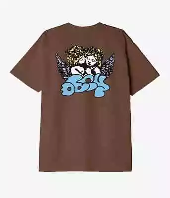 Buy Obey Cherubs Logo T-Shirt Brown - Size Small • 29.50£