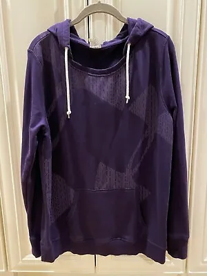 Buy Women's Under Armour Deep Purple Hoodie With Kangaroo Pouch - Size L • 9.64£