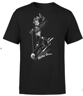 Buy Official DC Comics Batman Harley Quinn Gotham T-Shirt Black Tee Top Size M-L • 15.99£