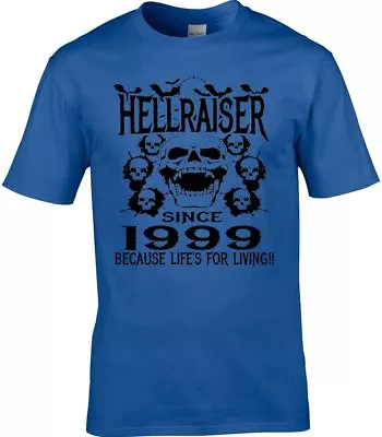 Buy Men's Birthday T-Shirt 20th 1999 Birthday Any Year Hellraiser Unique Design Gift • 10.95£