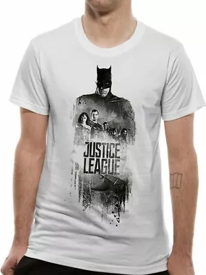 Buy Official Batman Silhouette T-Shirt Justice League White Unisex Mens Ladies • 10.95£