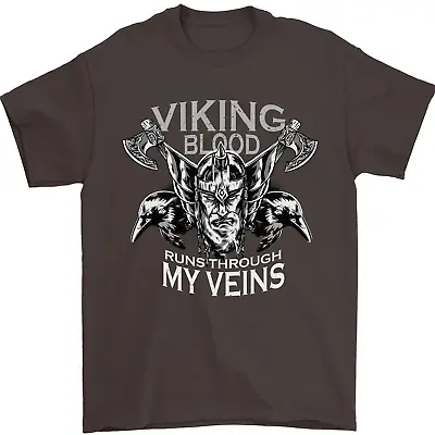 Buy Viking Blood Odin Valhalla Norse Mythology Mens T-Shirt 100% Cotton • 10.48£