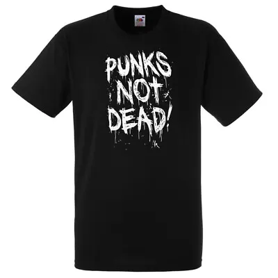 Buy PUNKS NOT DEAD Scottish Rock Wave 80's T-shirt Regular Unisex UK Street Punk • 12.99£