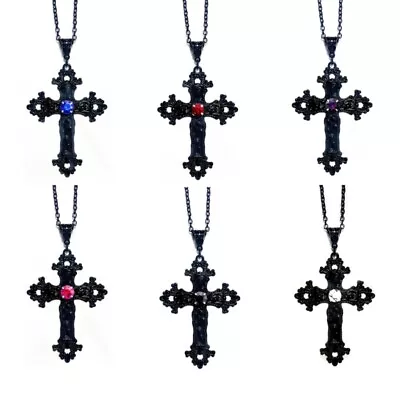 Buy Gothic Style Necklace Religious Pendant Choker Alloy Material Goth Jewelry • 5.92£