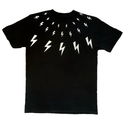 Buy LIGHTNING BOLT Cotton T-Shirt | Men Adult & Youth Sizes | Black Colour Tee • 14.99£