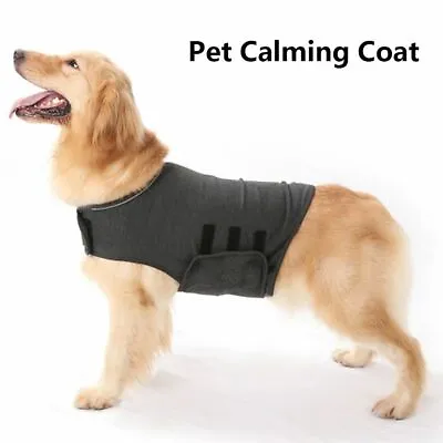 Buy Clothes Anti Anxiety Stress Relief Dog Jacket Pet Calming Coat Puppy Vest Shirt • 7.65£