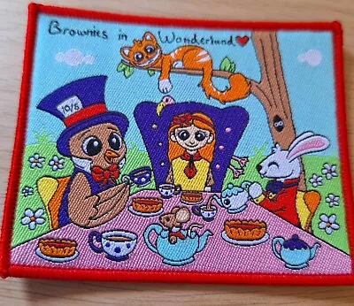 Buy Girlguiding  Brownie Alice In Wonderland   Cloth Badge • 1.75£