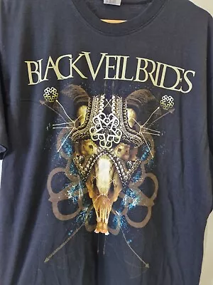 Buy Black Veil Brides - Jewelled Rams Head - Men's / Unisex T Shirt Size Large Black • 7.99£
