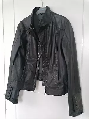 Buy 👠 Bench. Genuine Leather Baker Goth Jacket. Xl (16?) • 39.99£