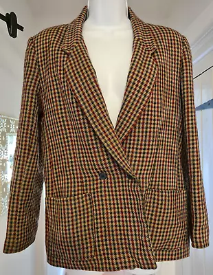 Buy Vintage St Michael - Ladies Blazer Jacket - Pure New Wool - Tweed Style Size 14 • 14.99£