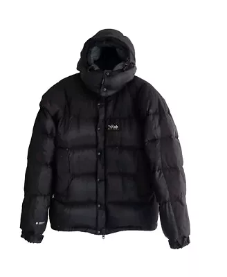 Buy Men's Rab Summit EXTREME Cold Weather Black Hooded Pertex Down Jacket-Size Small • 120£