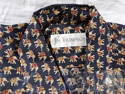 Buy Jim Thompson Mens 100% Silk Long Sleeve Elephant Shirt XL New Sealed • 49.99£