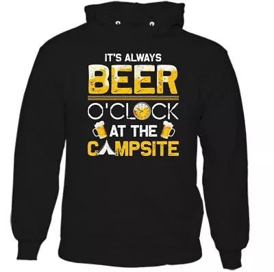 Buy CAMPING HOODIE Beer At The Campsite Camp Caravan Caravanning Tent Alcohol Cider • 24.49£