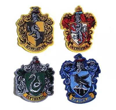Buy Harry Potter Gryffindor Ravenclaw Hufflepuff Hogwart Embroidered Patch Badge • 2.34£