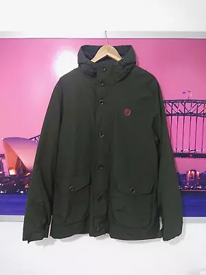 Buy Fred Perry Hooded Parka Jacket | Mens Large / M | Mod, Scooter Casuals 90's 60's • 49.99£