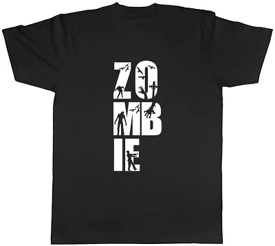 Buy Zombie Big Bold Fonts Mens Unisex T-Shirt Tee • 8.99£